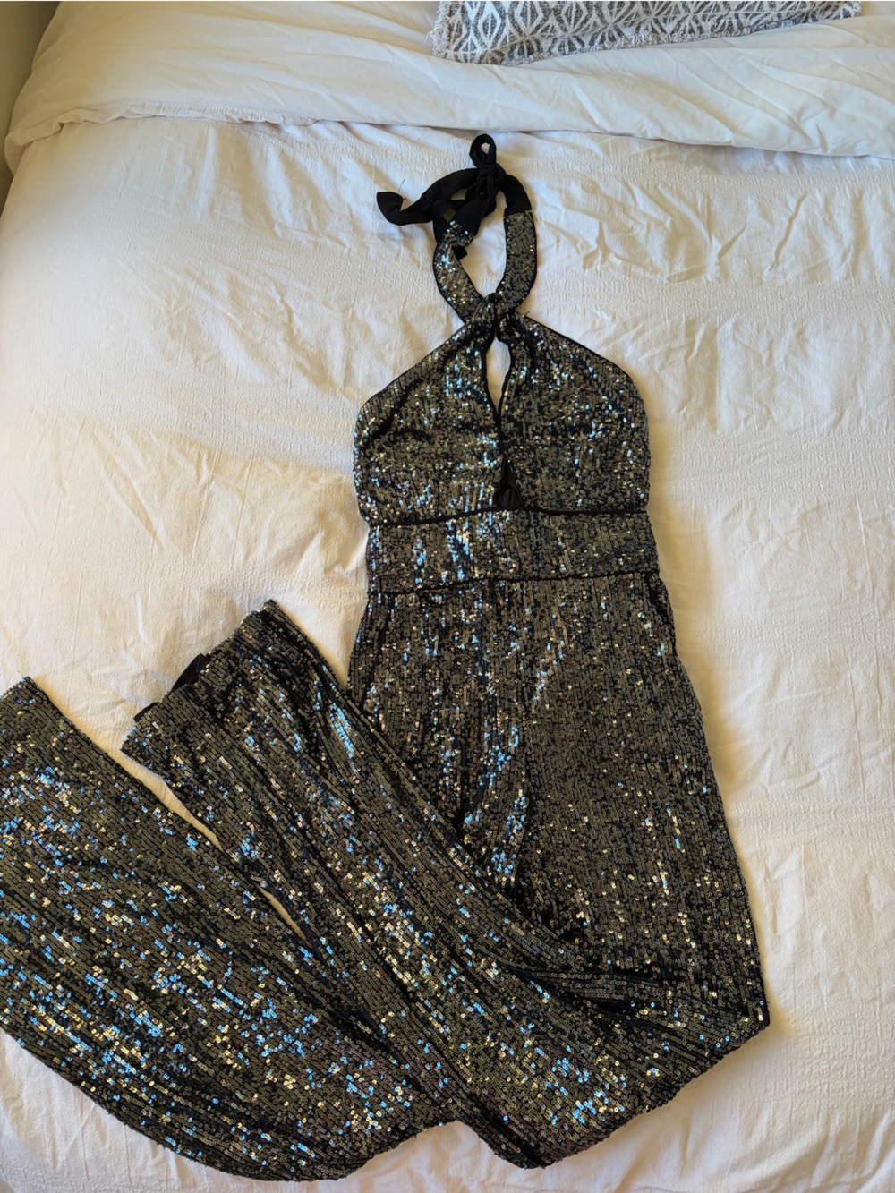 Anthropologie Sequin Jumpsuit